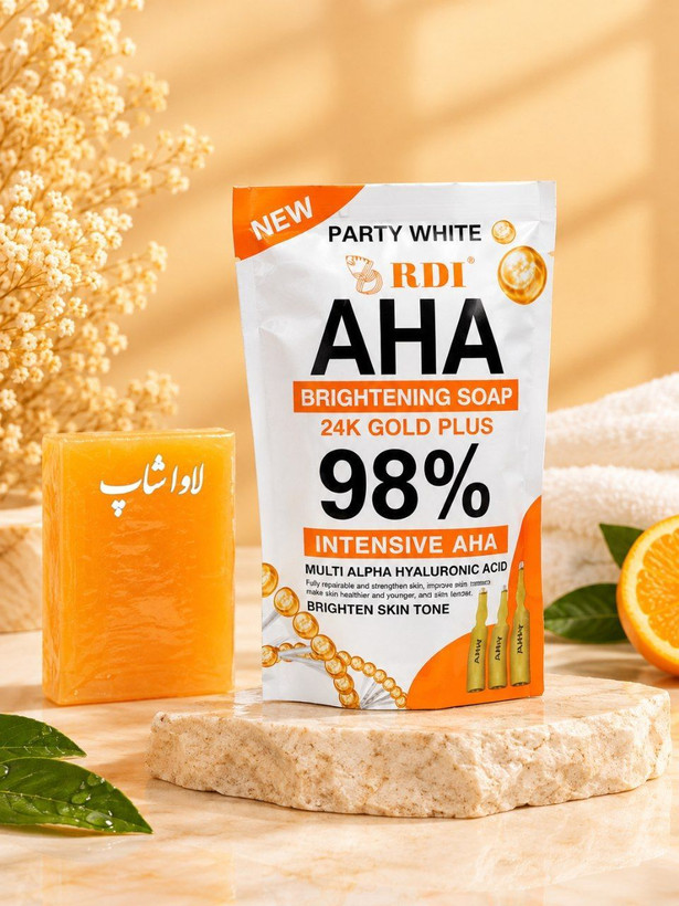 صابون AHA اصلی بمب روشنکنندگی، آبرسانی و کلاژن برای پوست صورت و بدن