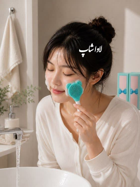براش آرایشی دوطرفه خرسی | نرم و حرفهای